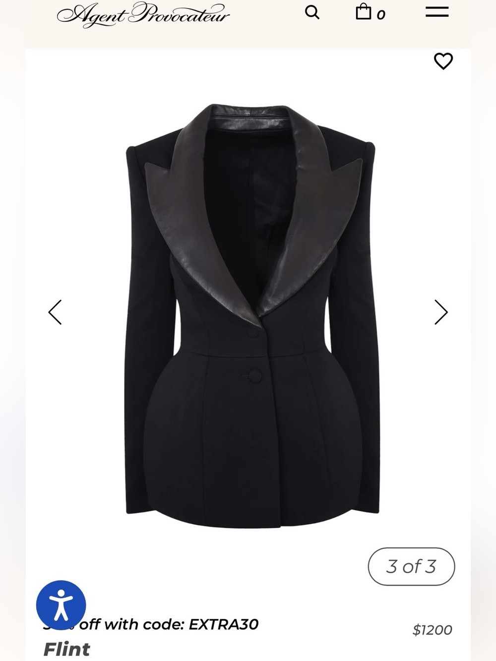 Agent Provocateur Flint Jacket UK / AP Size:10 US Size: 6